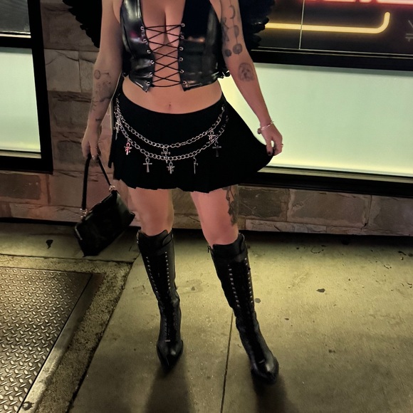 John Fluevog Swordfish HI Abstract Candy Tall Swordfish Boots - Picture 13 of 13